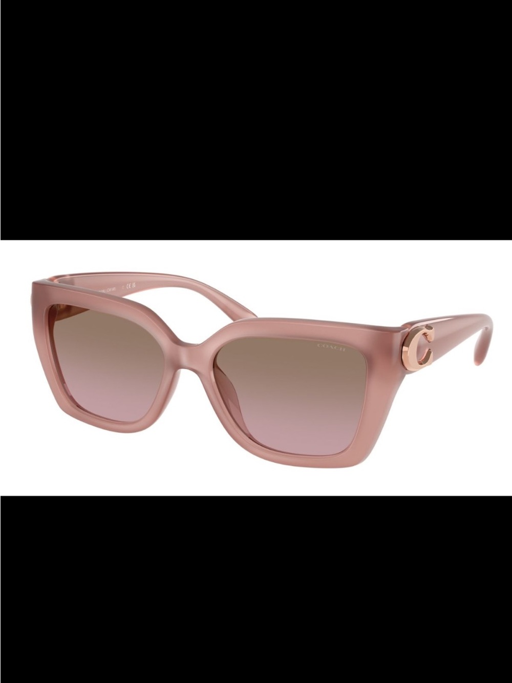 Coach Women's Oversized Cat-Eye Sunglasses in Milky Buff CW195
